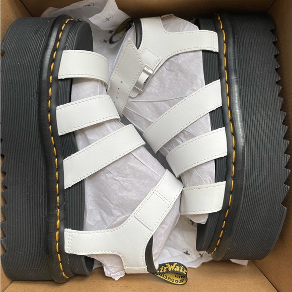 dr. martens blaire hydro quad white sandals - Picture 6 of 6
